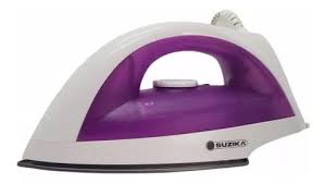 Dry Clothes Iron Steel Base Suzika Sz-pl123 Adjustable White and Violet Color