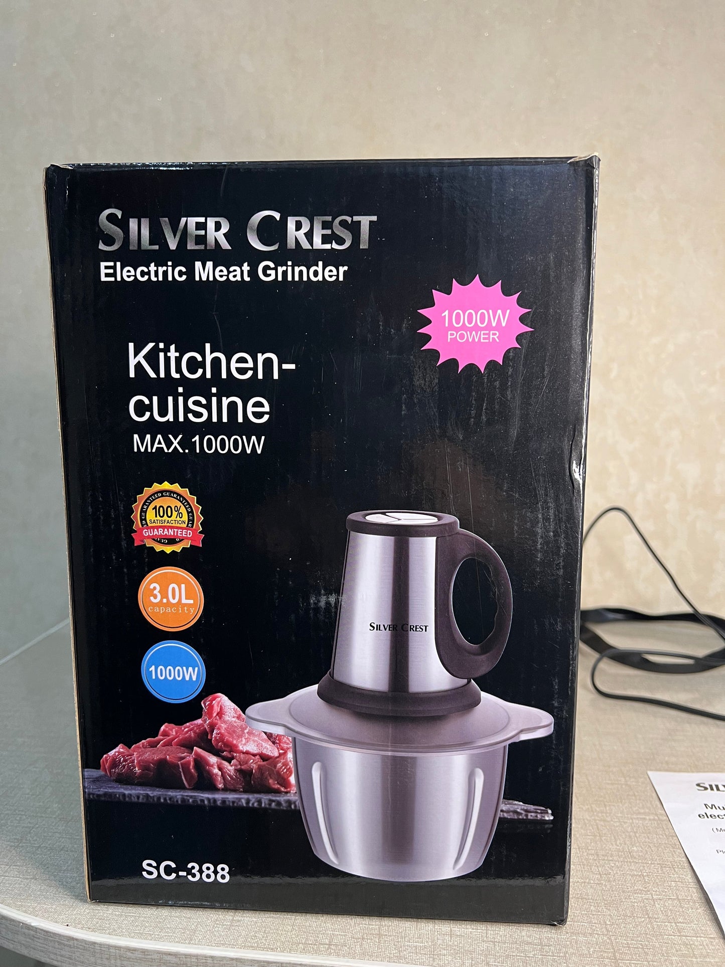 Silver Crest Meat Chopper 3 Litter 1000 watt orignal