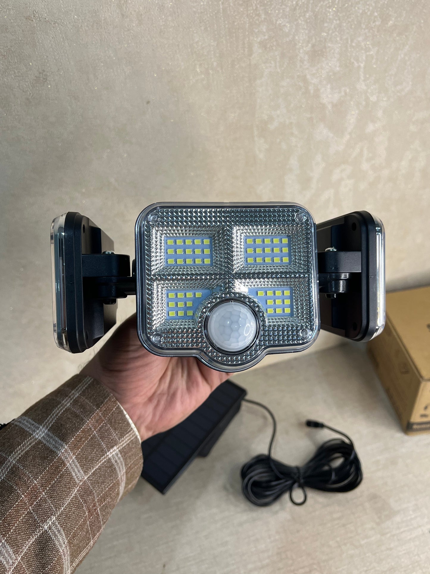 SOLAR LAMP LED SENSOR JD 2656 WITH REMOTE CONTROL