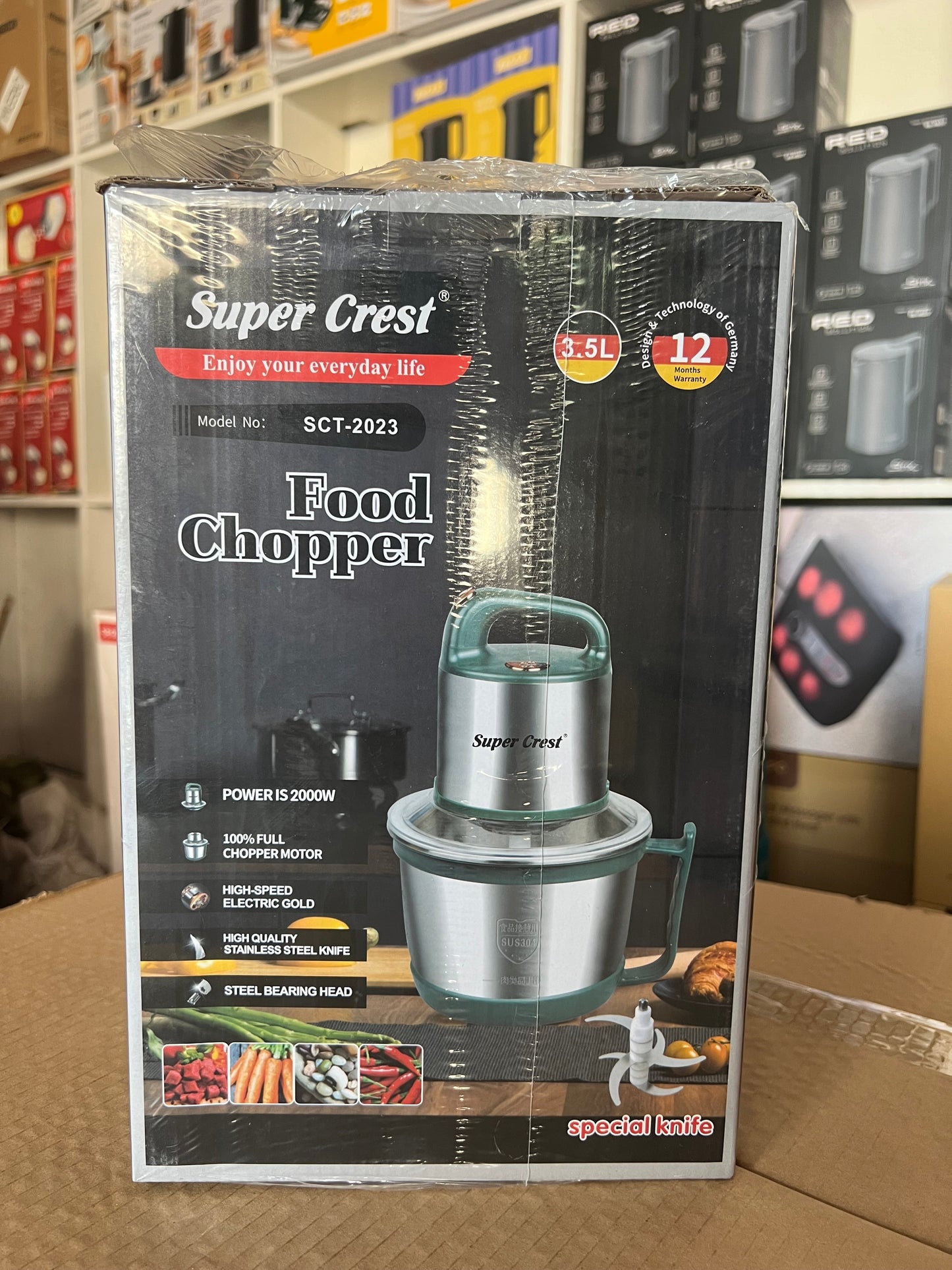 Super Crest High Quality 3.5Litre Powerful Meat Chopper