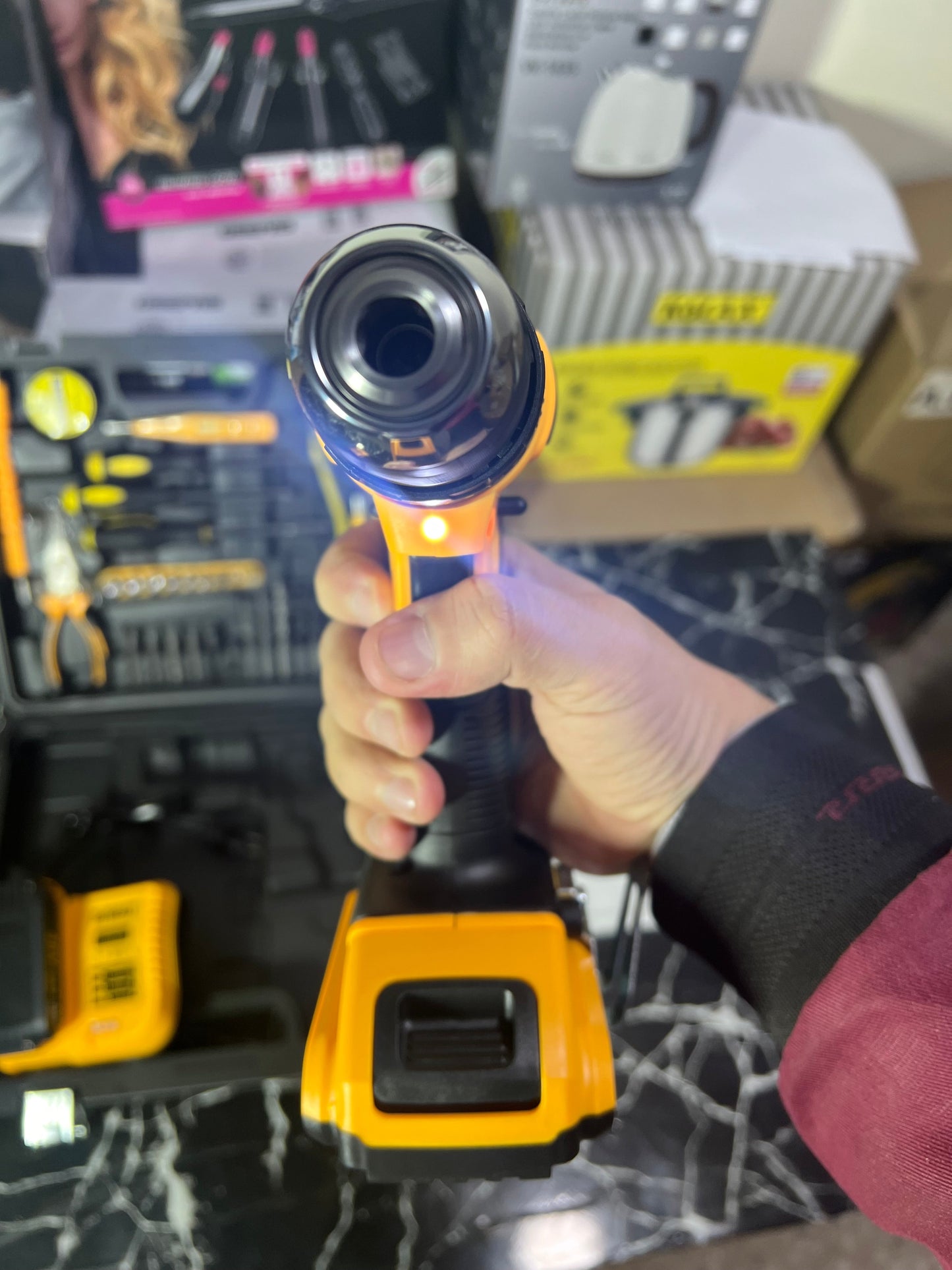 Dewalt lot 48v drill machine set with full toolkit set