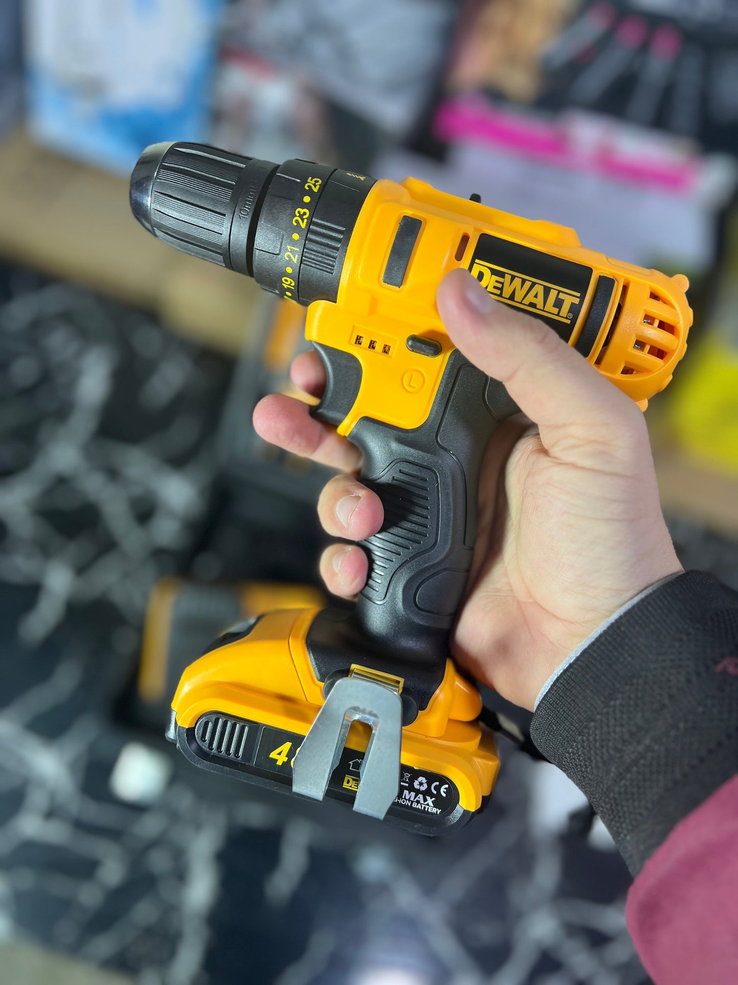 Dewalt lot 48v drill machine set with full toolkit set