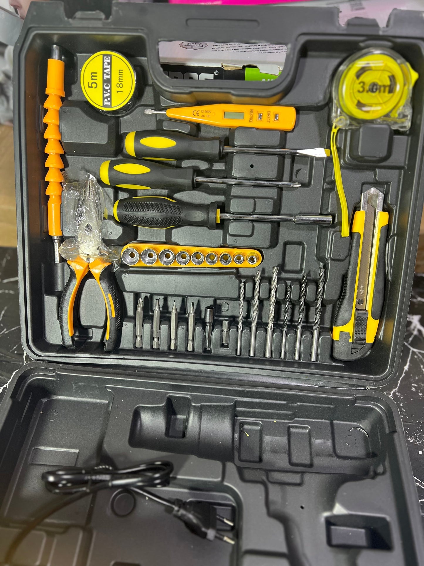 Dewalt lot 48v drill machine set with full toolkit set