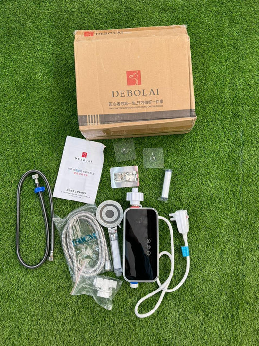 Debolai Instant Electric Water Heater – 220V Touch LED Tankless Hot Water System