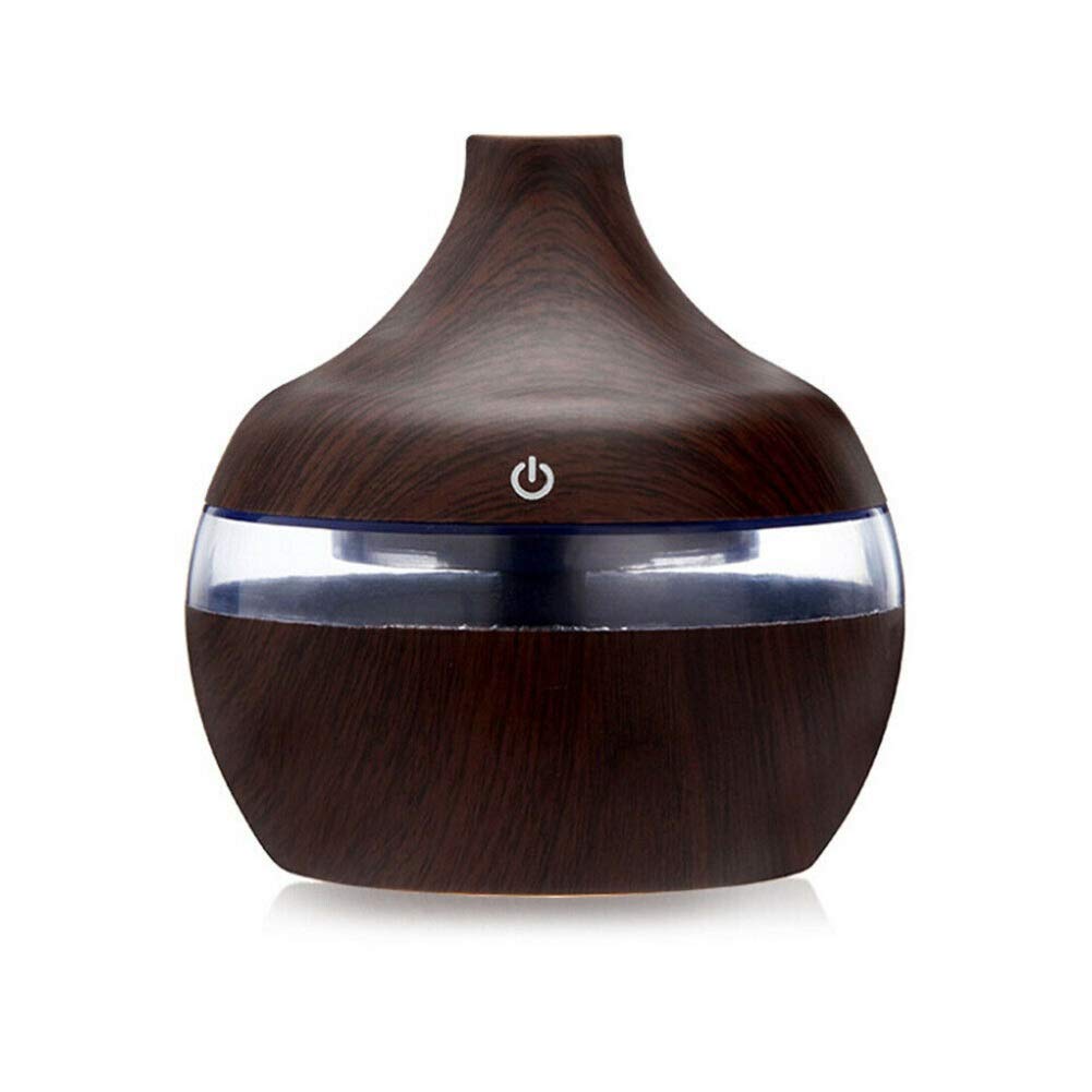 Electric Humidifier Essential Aroma Oil Diffuser Ultrasonic Wood Grain