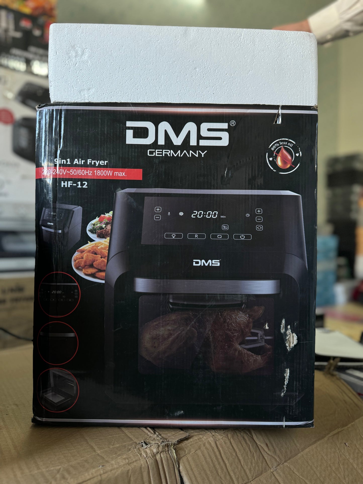 DMS Germany 12L air fryer 9-in-1 function