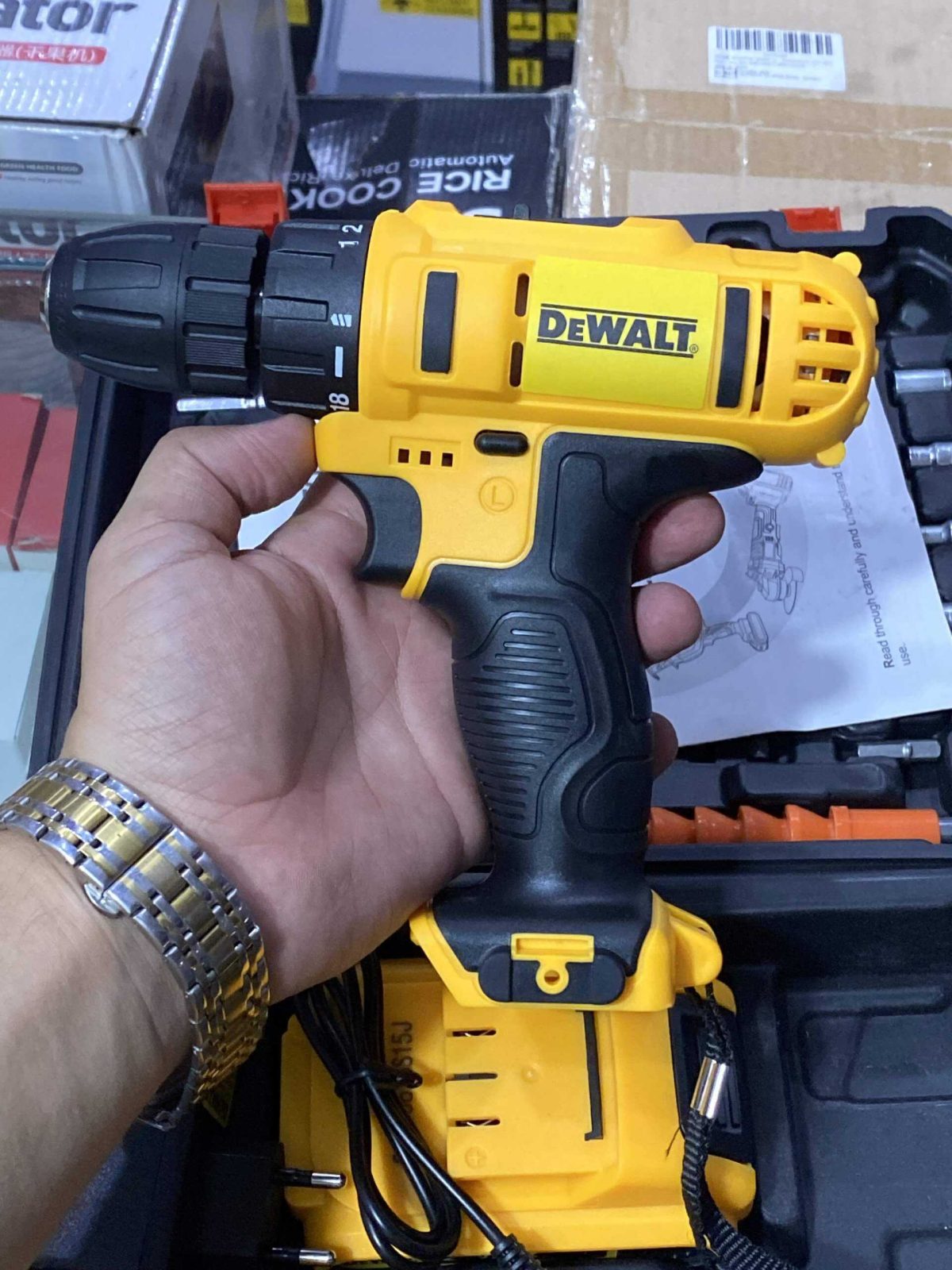 Dewalt (made in USA) rechargeable drill machine 24 v