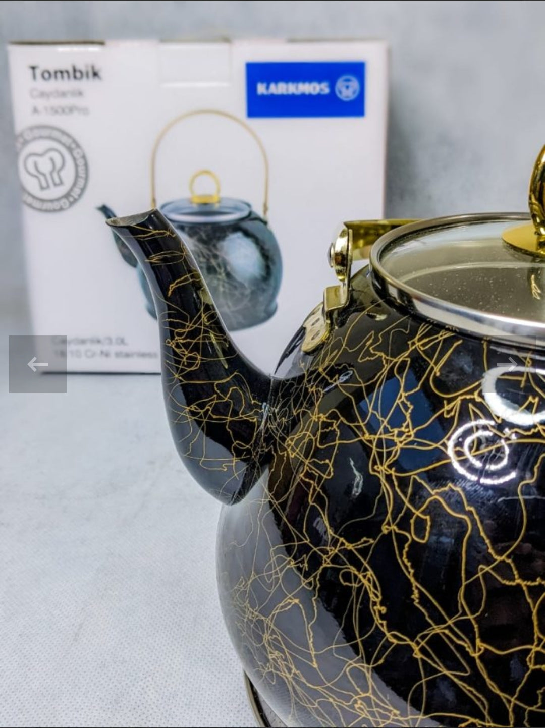 Turkish Brand Karkmos Luxury Tea Kettle