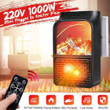 1000 W room electric flame heater