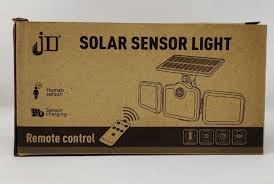 SOLAR LAMP LED SENSOR JD 2656 WITH REMOTE WHITE