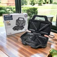 SilverCrest Sandwich Toaster German Technology Large Size Aluminum Plates 900 W