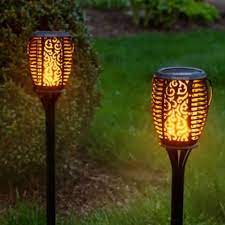 Solar Flame Stake Light