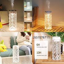 900ML USB Crystal Air Humidifier Table Lamp 3-speed Dimming Aroma Diffuser Sprayer Air Fresheners Atmosphere Lamp for Home Car